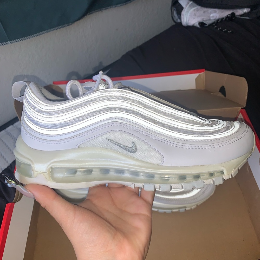 Air Max 97 - White/pure white platinum in size 6 - Picture 1 of 8